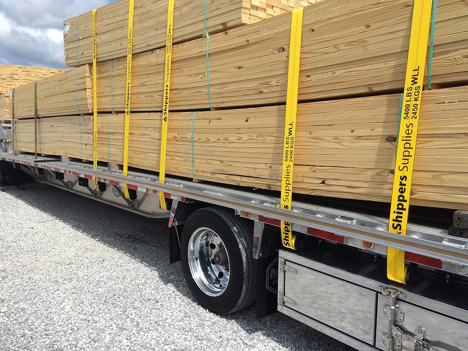 Shippers Supplies 4&rdquo; x 30&rsquo; Winch Strap with Flat Hook &mdash; 10 Pack