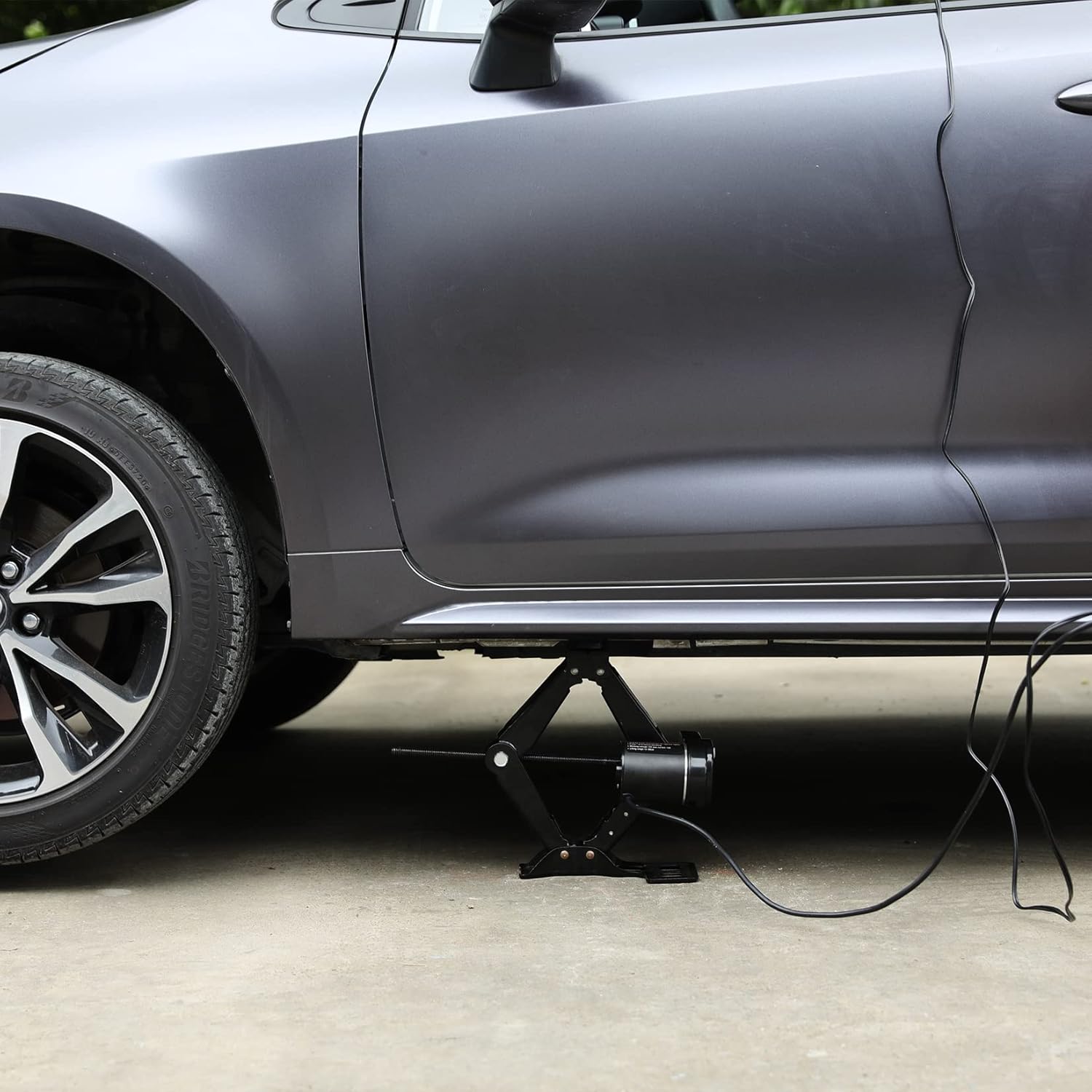 FEANISIFEI Electric Car Jack 2 Ton 12 V Compact Electric Scissor Jack Electric Jack for Car Roadside Emergency Tire Change