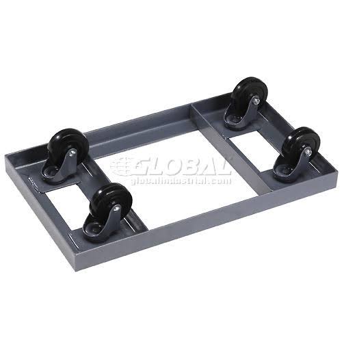 Steel Dolly with Open Deck u0026 Rubber Wheels 1200 lb. Capacity 27 x 16