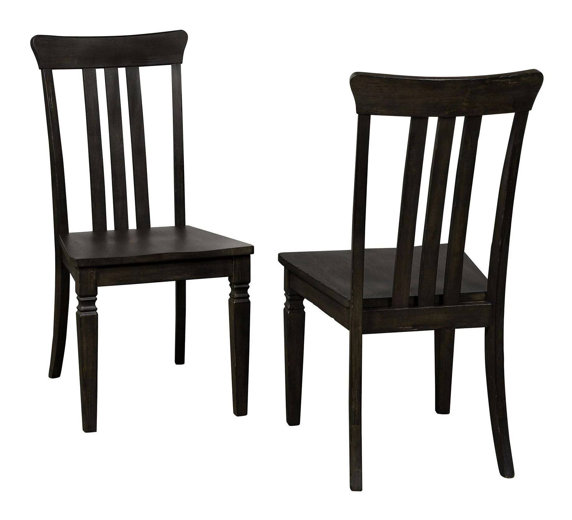 A-America Kingston Slatback Side Chair - 2 Pack, Gray