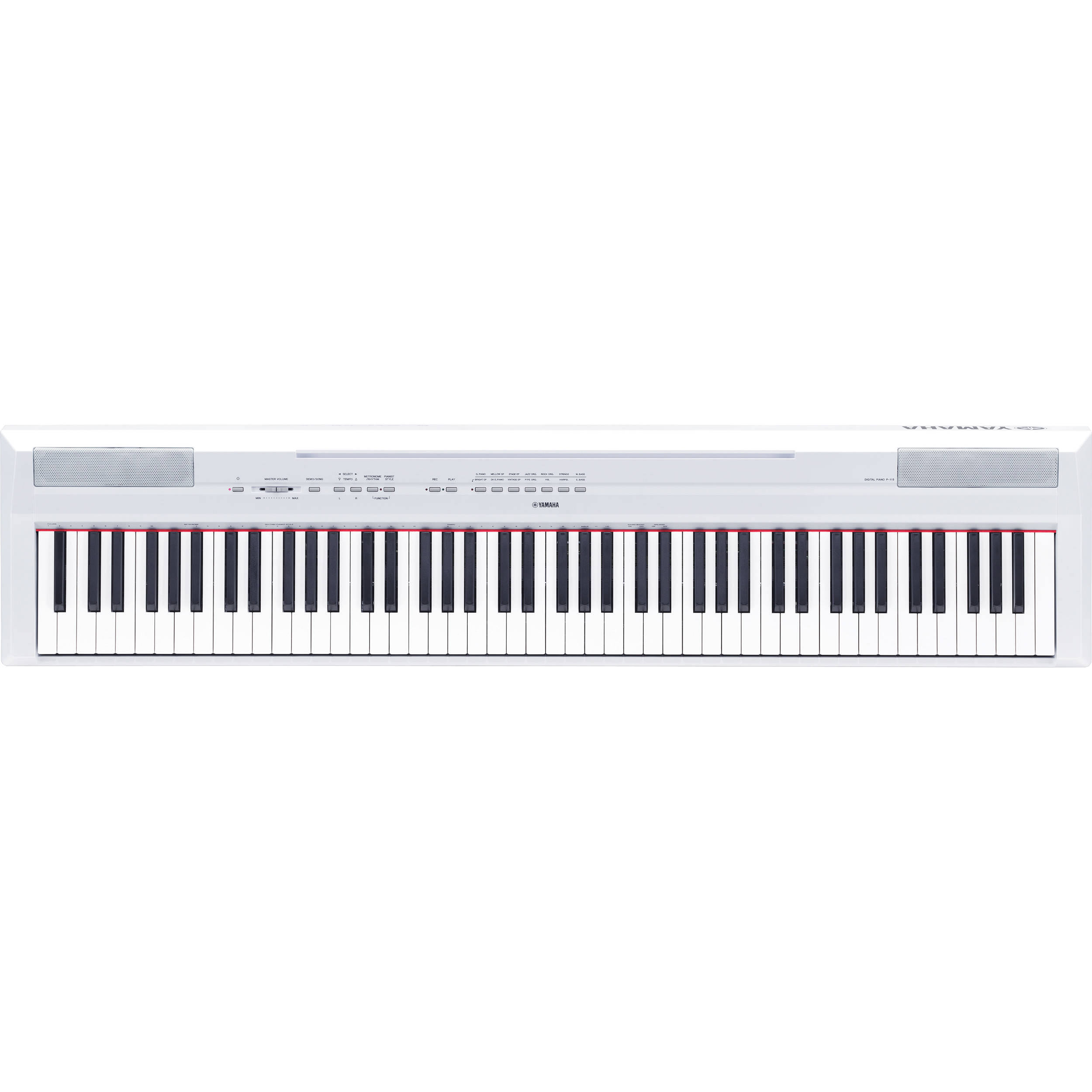 Yamaha P-115 88-Key Weighted Action Digital Piano, White