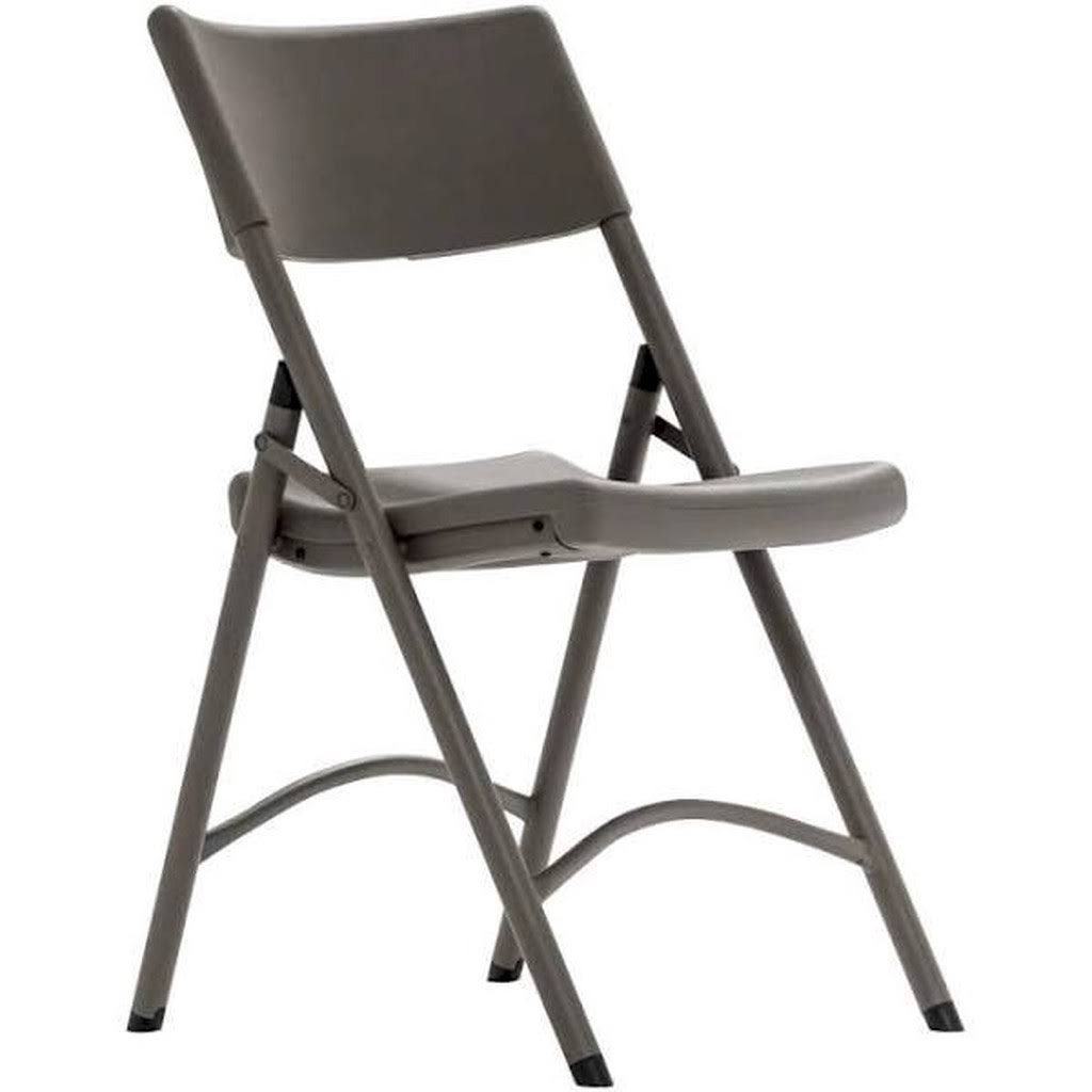 Cosco Heavy-Duty Folding Chairs, Brown/Brown, Pack of 4