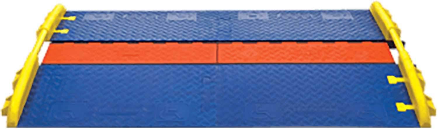 Cross-Guard CPRP-5GP-BLU Polyurethane ADA Compliant Ramp for Linebacker GP 5 Channel Heavy Duty Cable Protectors
