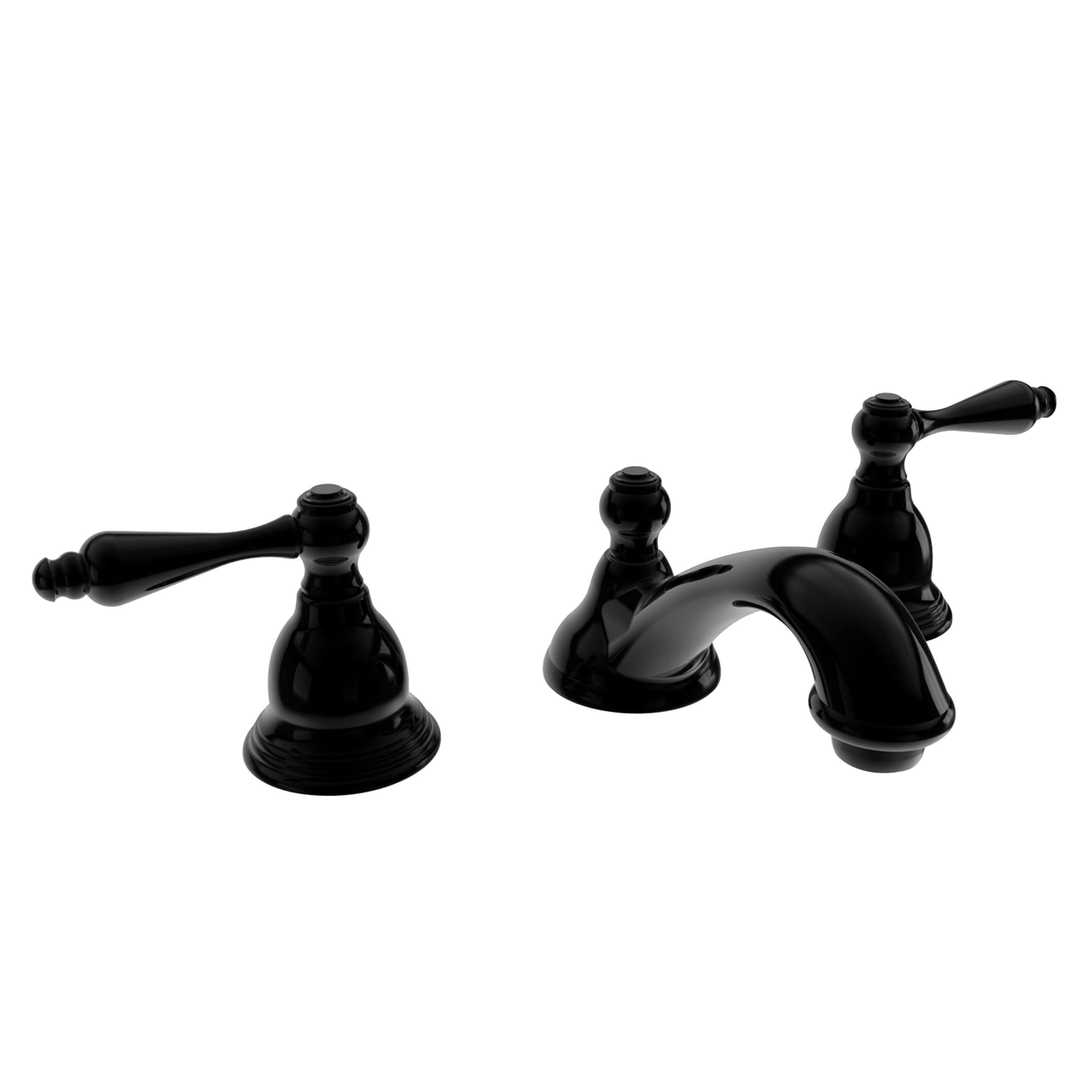 Newport Brass 850 Seaport Gloss Black Widespread Bathroom Faucet