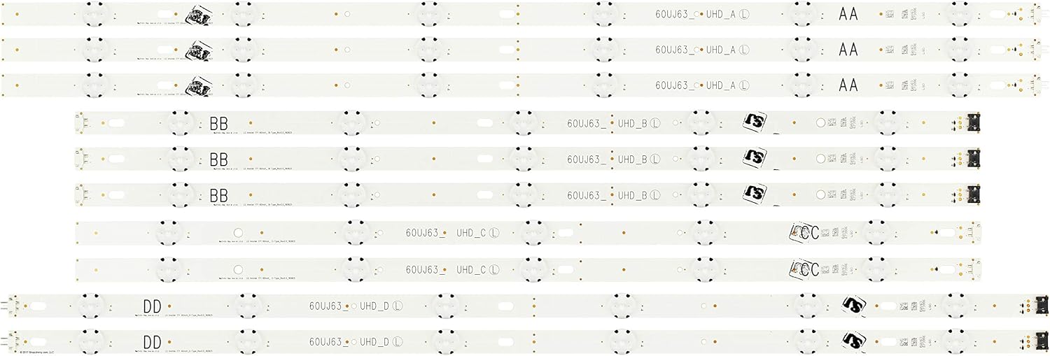 EAV63673006 60UJ63 UHD LED Backlight Strips (10) New 60UJ6300-UA