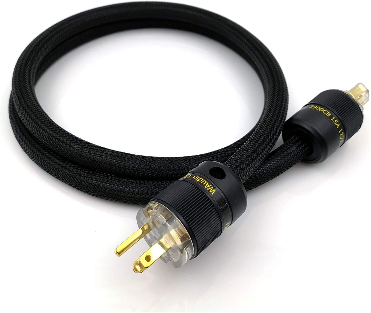 Audiophile AC Power Cable - WAudio 10AWG HiFi Power Cord 5FT Pack of 2