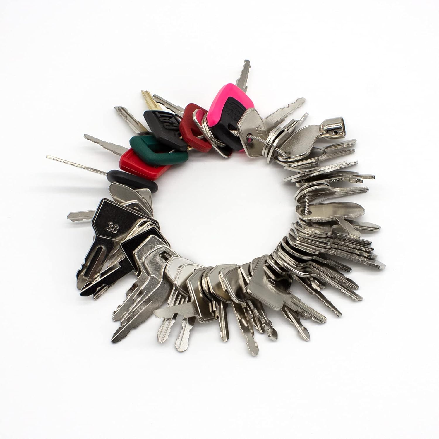 Siterfa 62 Keys Heavy Equipment Construction Ignition Key Set Pack of 2