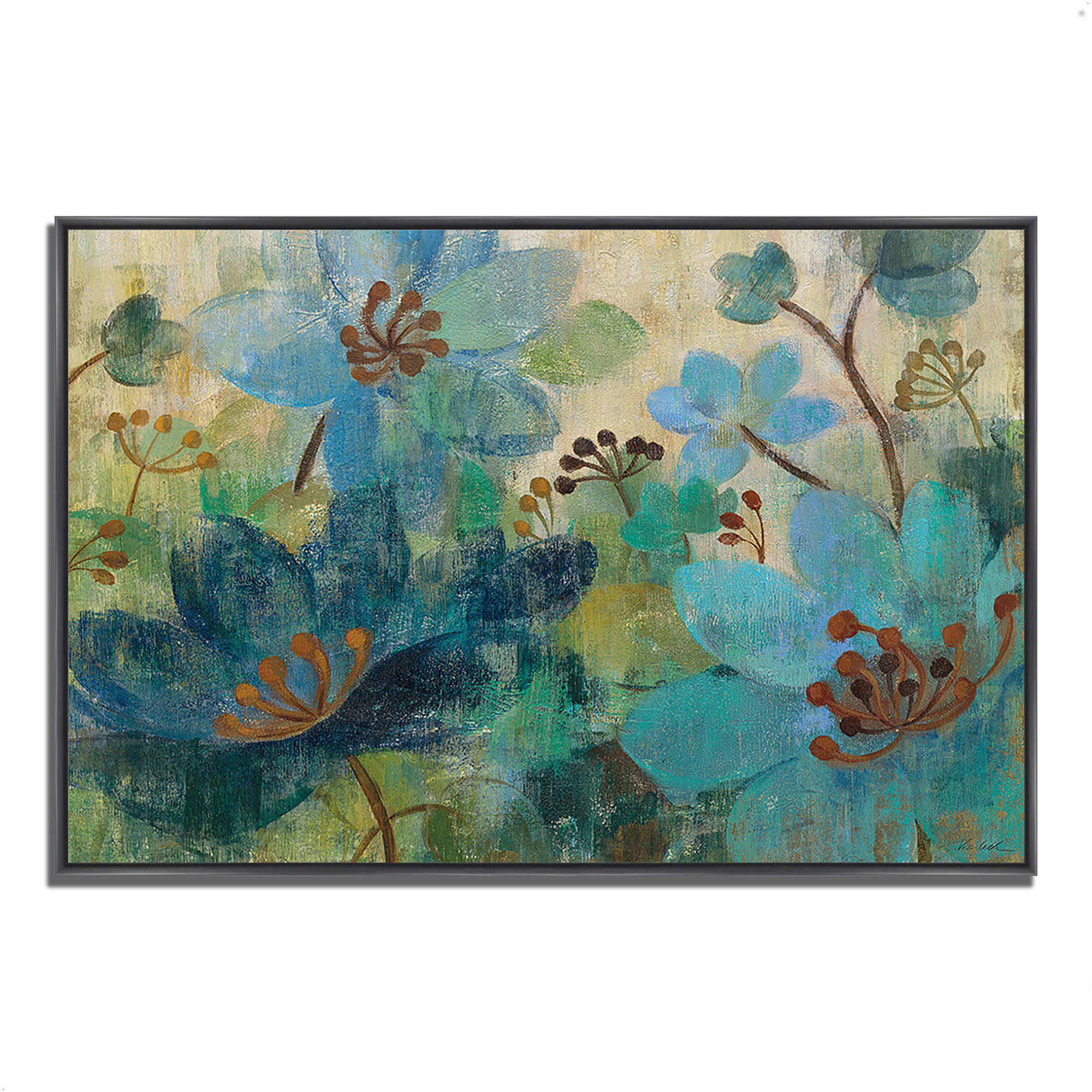 Peacock Garden by Silvia VassilevaFramed Painting Print Framed Paintin