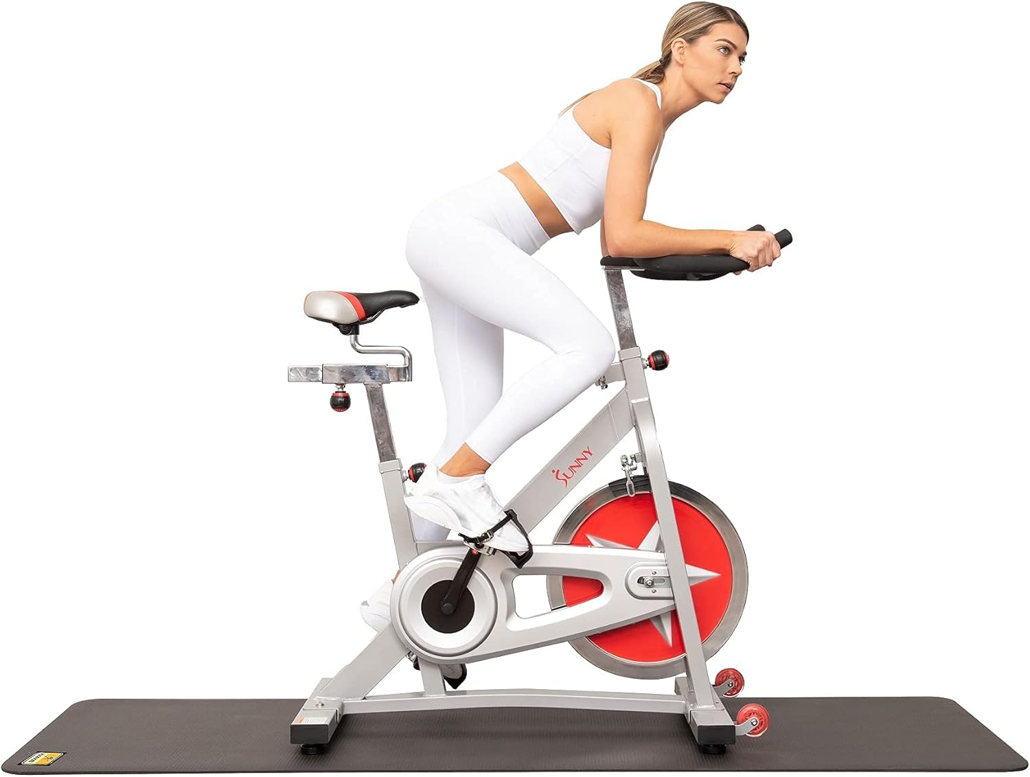 Exercise Mat & Fitness Equipment Mat - Thick Padded Workout Mat For Home Gym, Perfect For Cardio, Yoga, Weight Lifting, Treadmill, And Exercise Bikes - 84