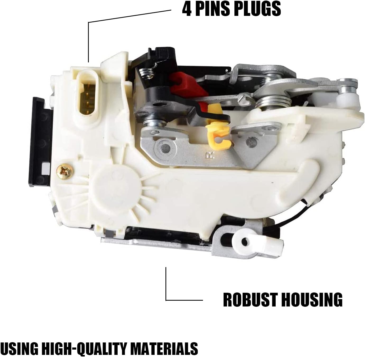 Unikpas Power Door Lock Actuator Latch Compatible for Dodge Ram 1500 2009-2010 3500 Caliber Jeep Rear Right Side Replace Door Lock Assembly 4589650AD 4589650AE 68079090AA 931-093 Pack of 2