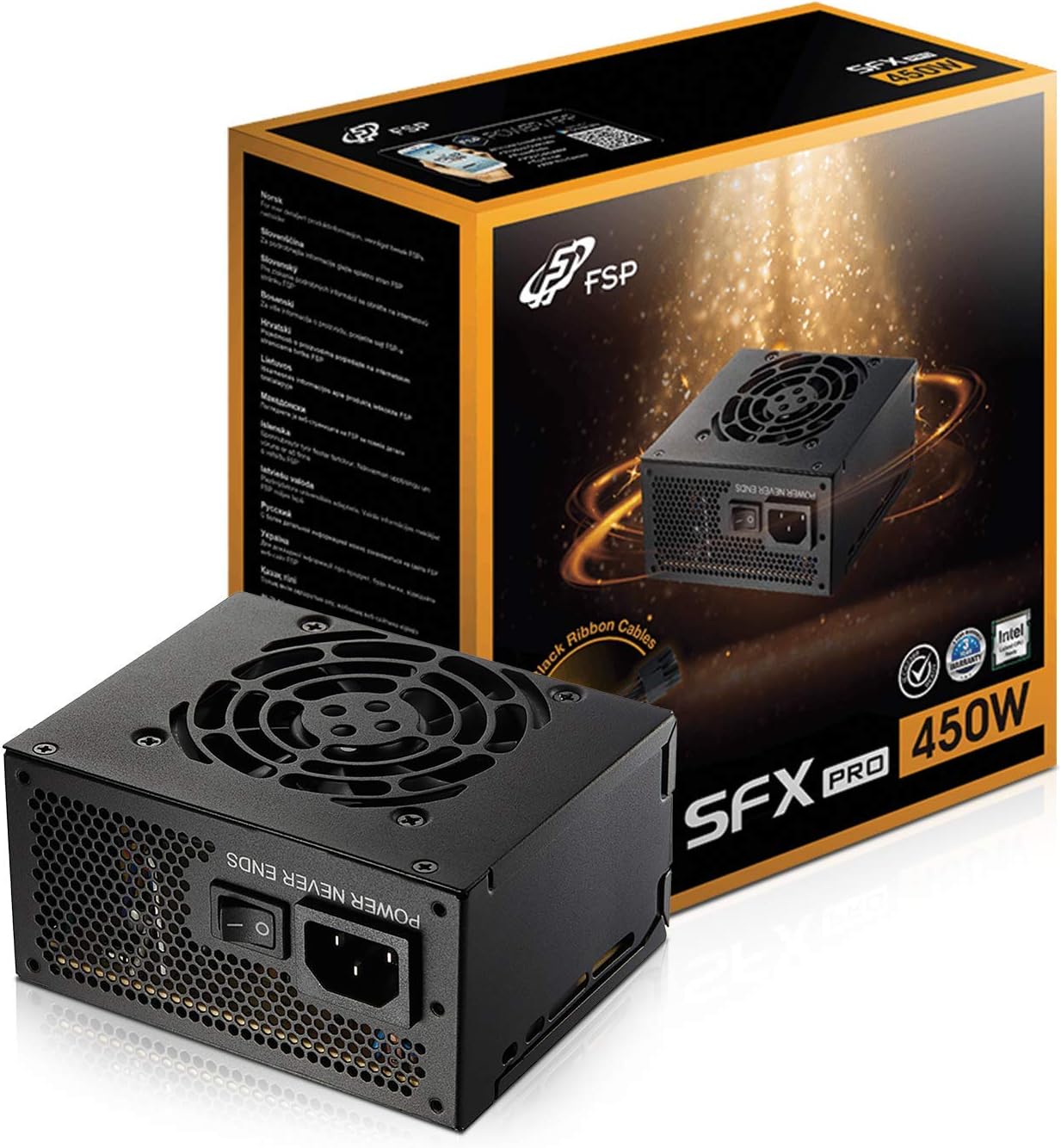 FSP 450W Mini ITX Solution/SFX 12V / Micro ATX 80 Plus Bronze Certified Power Supply (FSP450-50SAC)