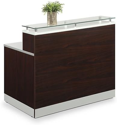 Esquire Glass Top Reception Desk 63