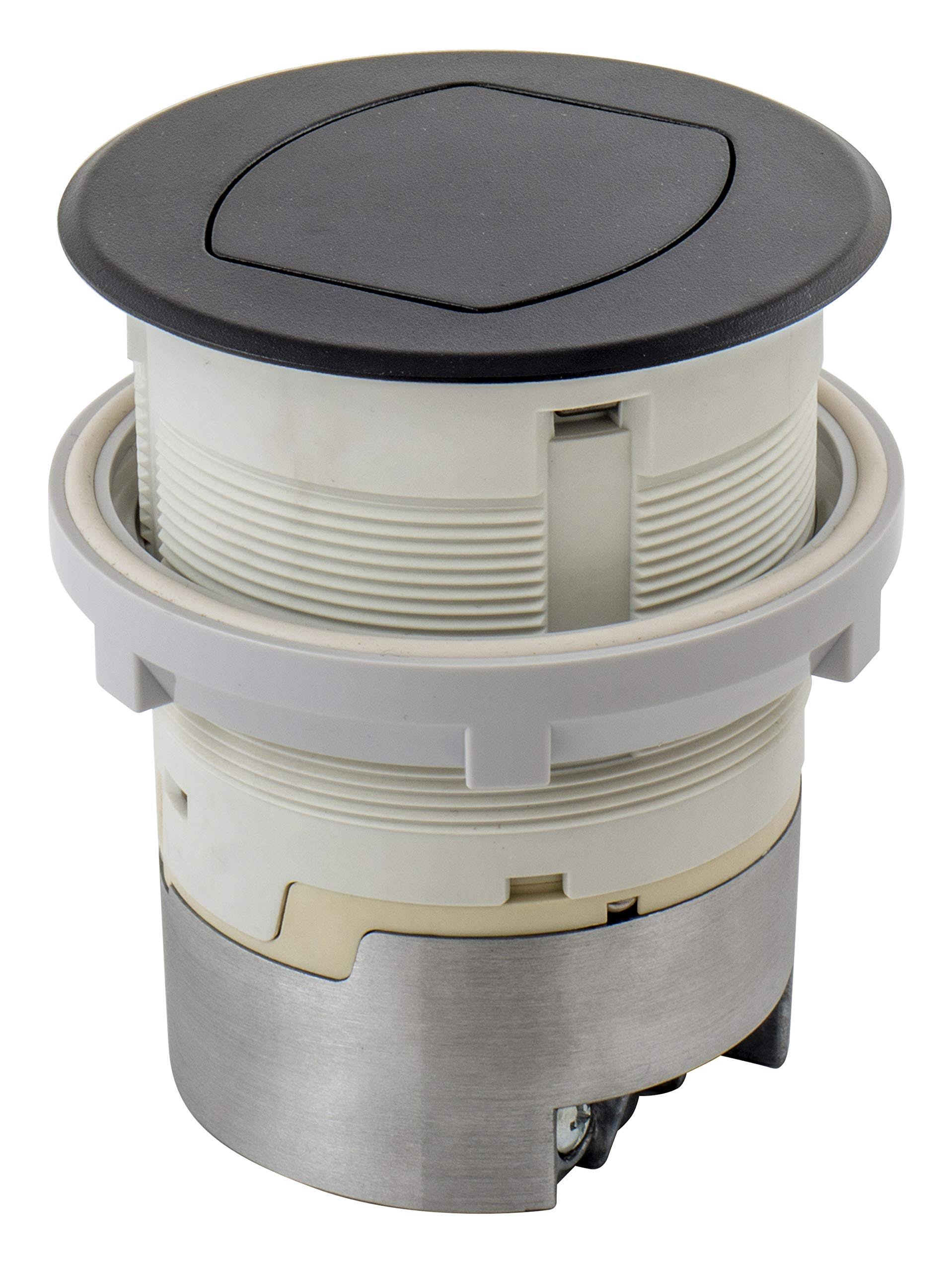 Hubbell RCT220BK 20A Kit Kitchen Counter Receptacle Surface Black