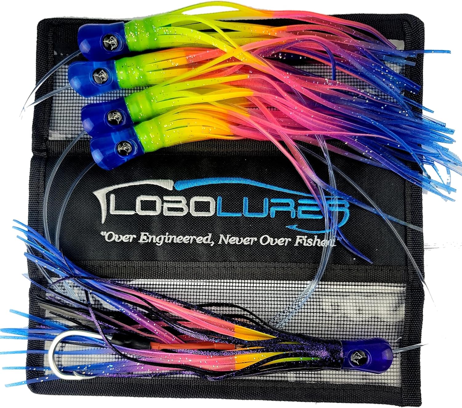 Lobo Lures #207 Skipjack Hybrid Big Game Daisy Chain Marlin Tuna and Mahi Includes Premium Lure Bag