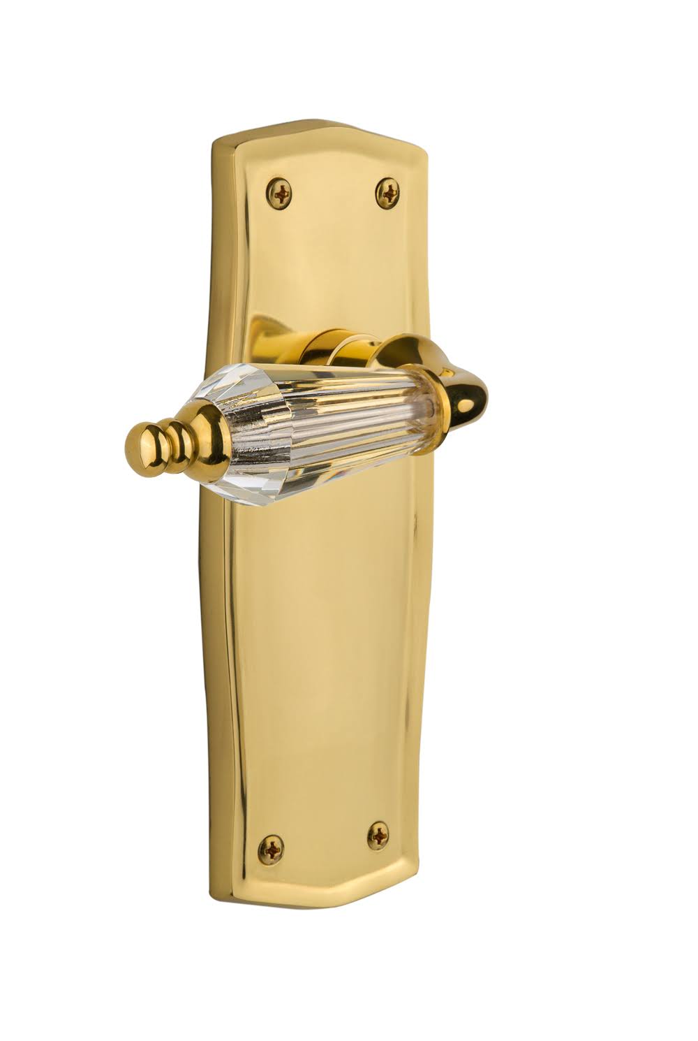 Nostalgic Warehouse 706033 Prairie Plate Passage Parlor Lever, Unlacquered Brass