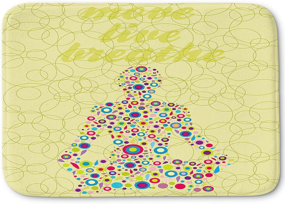 Dia Noche BR-ValerieLorimerMoveLiveBreath1 Bath and Kitchen Mats, Small 24 x 17 in Pack of 2