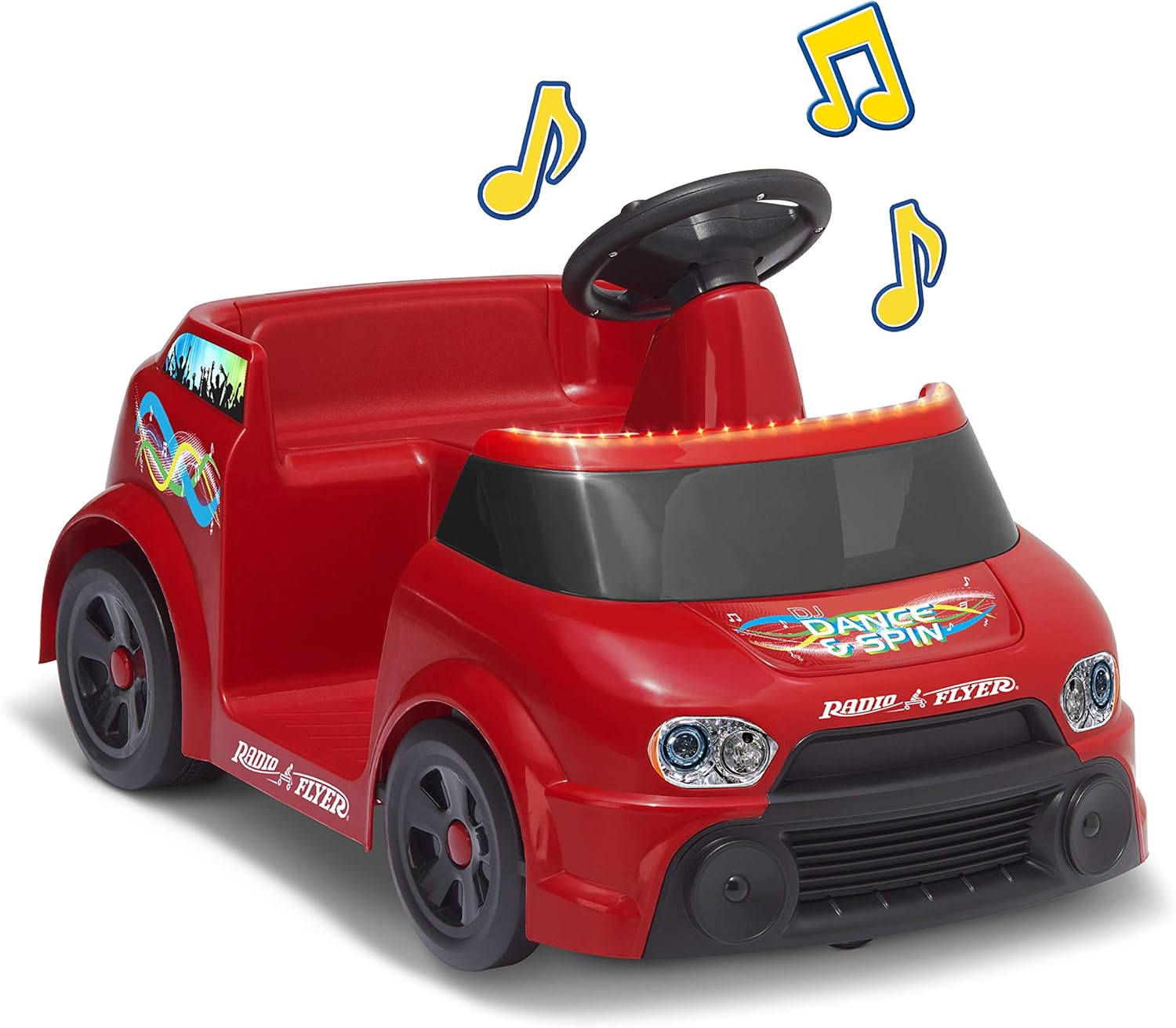 Radio Flyer Monster Truck with Lights & Sounds, 6 Volt Powered Electric Car, Ages 1.5+ Pack of 2