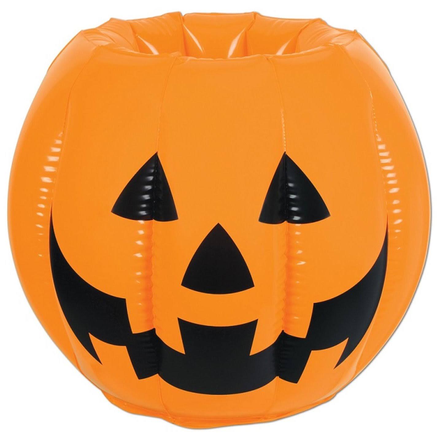 Pack of 6 Inflatable Jack-O-Lantern Pumpkin Halloween Cooler 22
