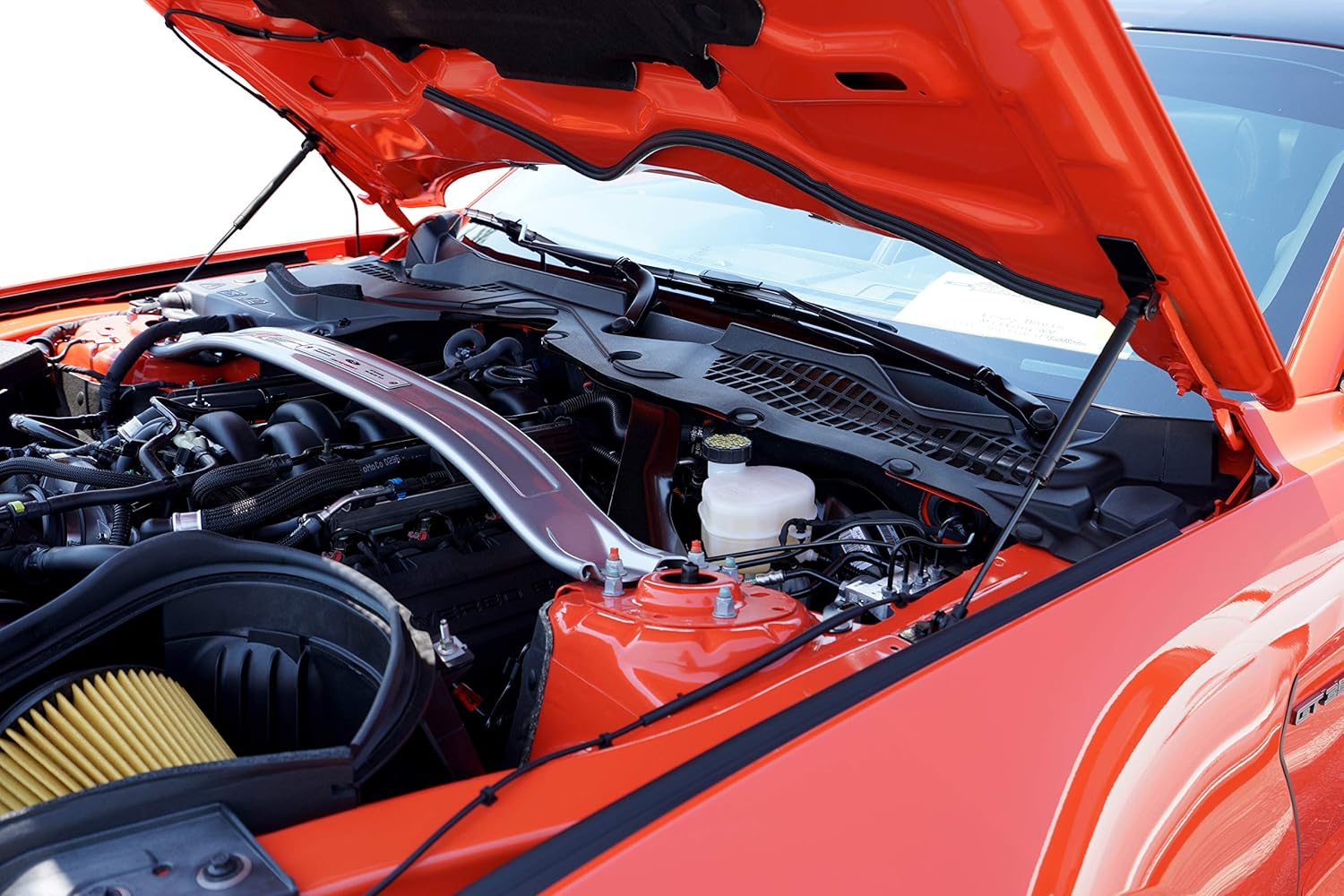 Redline Tuning 21-11030-02 Hood QuickLIFT PLUS Bolt-in Struts Compatible with Ford Mustang Shelby GT350 (All Black Components)