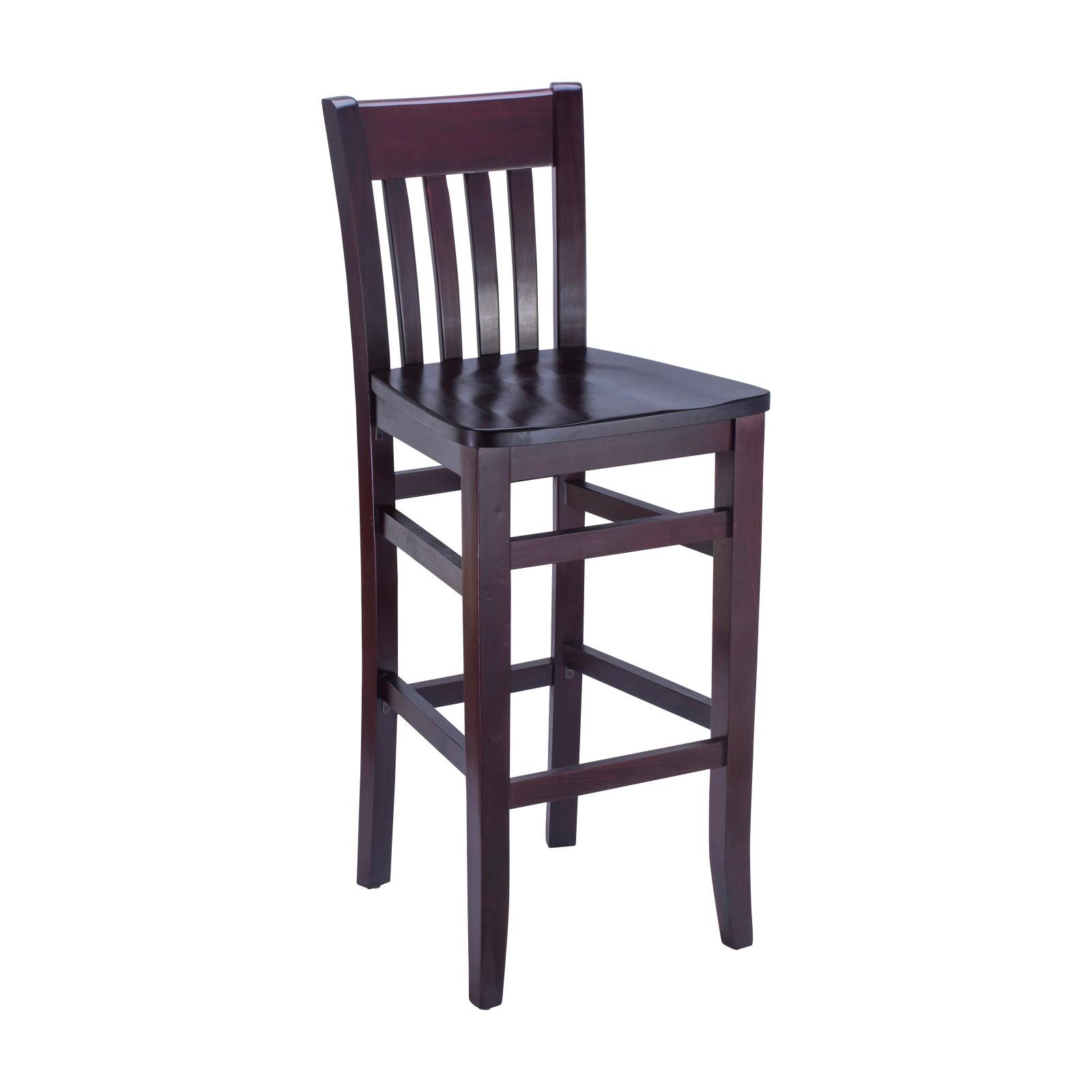 Beechwood Mountain Jacob Bar Stool in Dark Mahogany