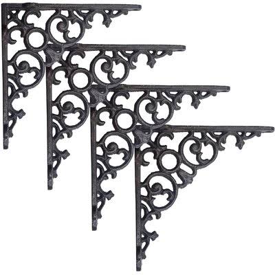 Homerville Scroll Shelf Bracket Williston Forge Finish: Black