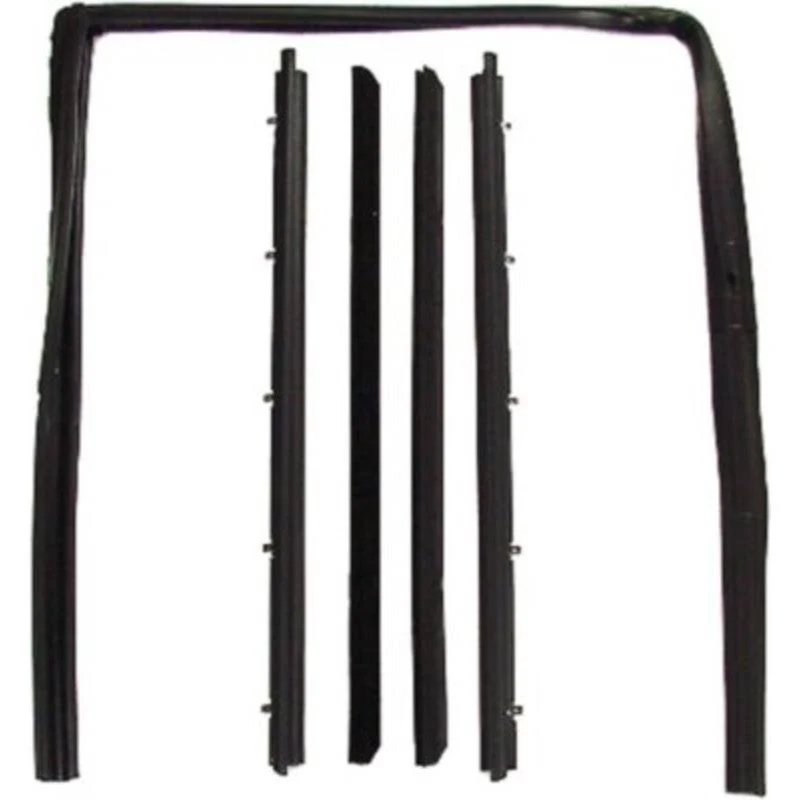 Precision Parts 1984 GMC S15 Jimmy Door Molding and Beltlines. Front and Driver and Passenger SIDE, Black