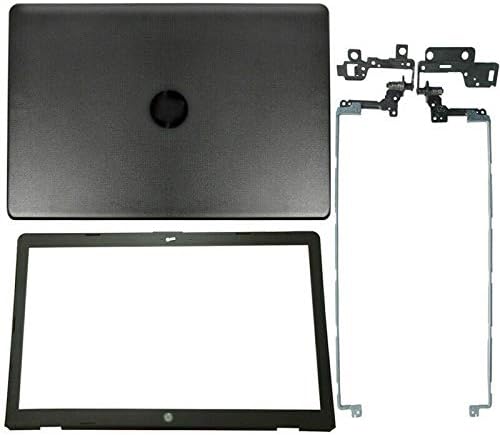 Replacement for HP 17-BS 17-bs0xx 17-bs000 17-bs011dx 17-bs049dx 17-bs010nr 17-bs020nr 17 Inches Black Shell Top Rear lid LCD Back Cover Case & Front Bezel Trim & Hinges Pair Bracket kit
