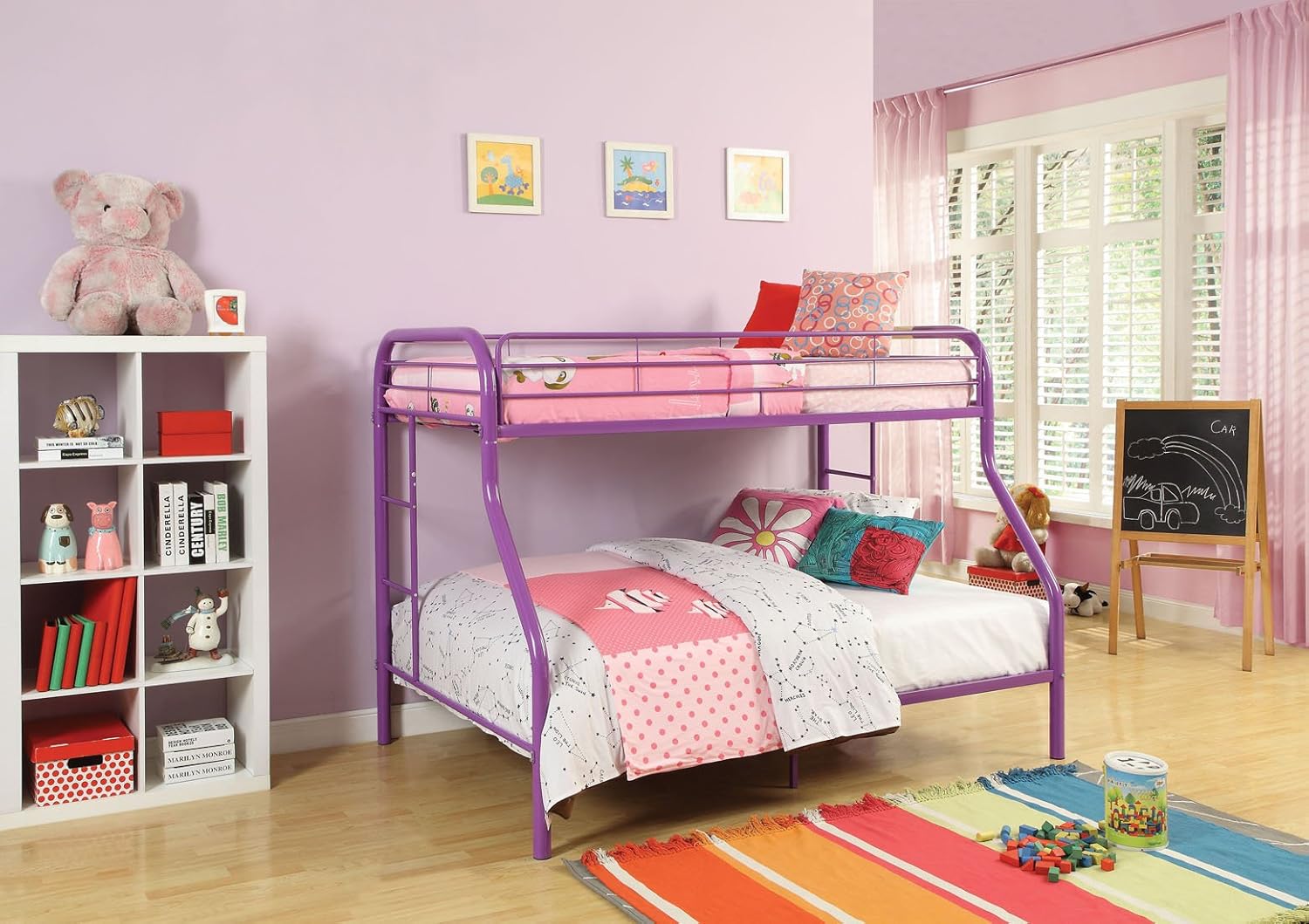 ACME Tritan Red Twin over Full Bunk Bed