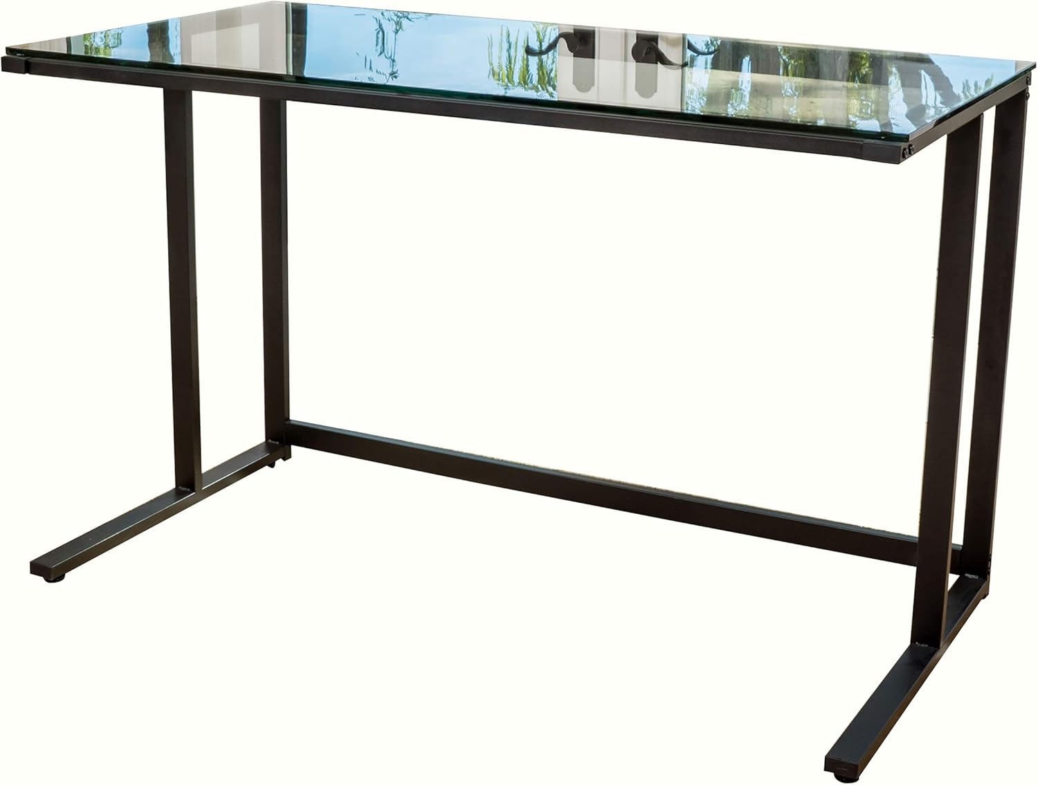 Christopher Knight Home Eghan Tempered Glass Computer Desk, Black