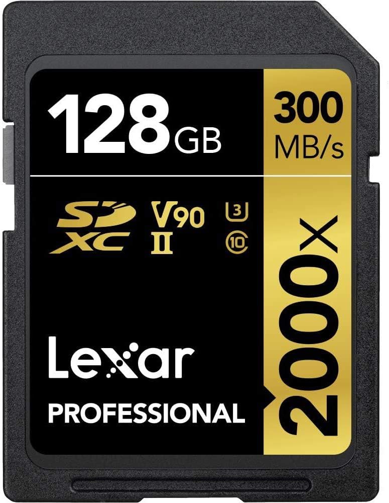 Lexar LSD2000128G-BNNNU Pro 2000x SD UHS-II 128GB Memory Card 2 Pack