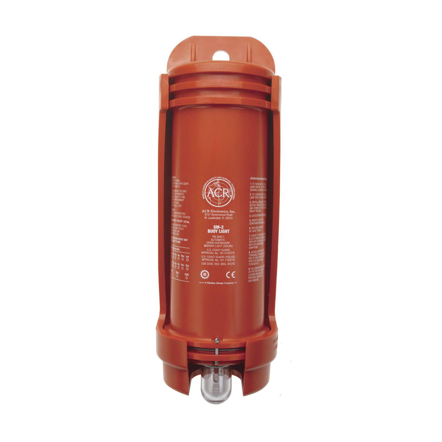 ACR SM-2 Automatic Crew-Overboard Marker Light W Bulkhead Bracket