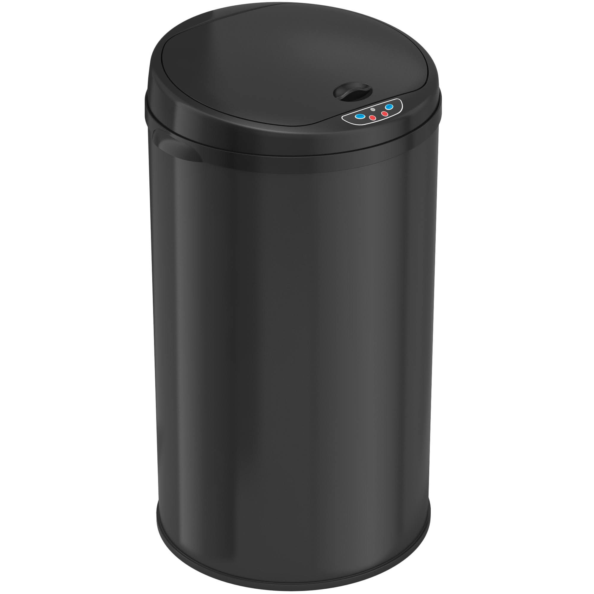 iTouchless Deodorizer Round Sensor 8 gal. Trash Can, Black