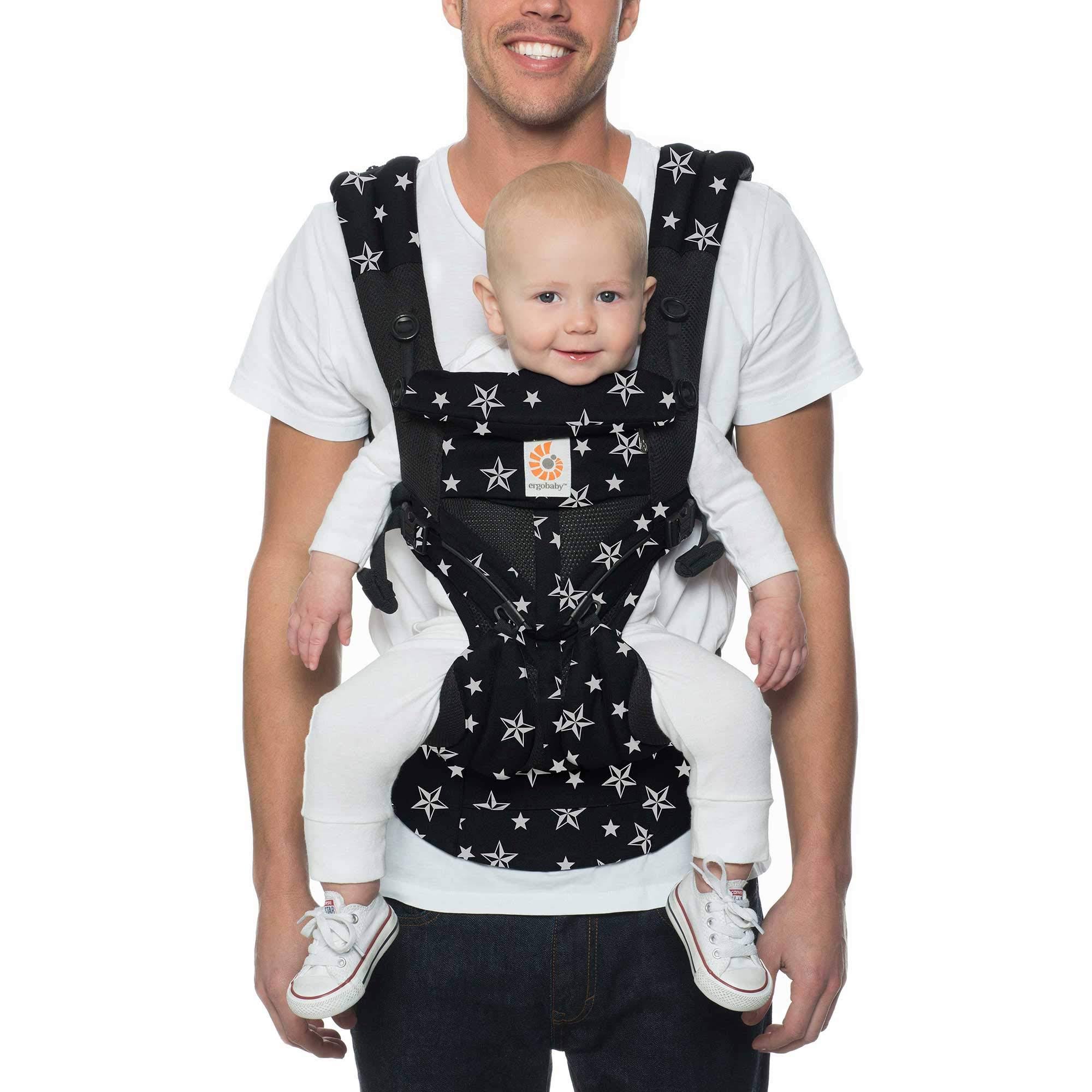 Ergobaby Omni 360 Cool Air Mesh Baby Carrier Black Stars