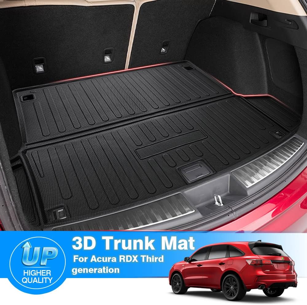 Mixsuper Custom Fit for Cargo Liner Acura RDX 2022 2021 2020 2019 Trunk Liner All Weather Durable Rear Anti-Slip Trunk Cargo Floor Mat