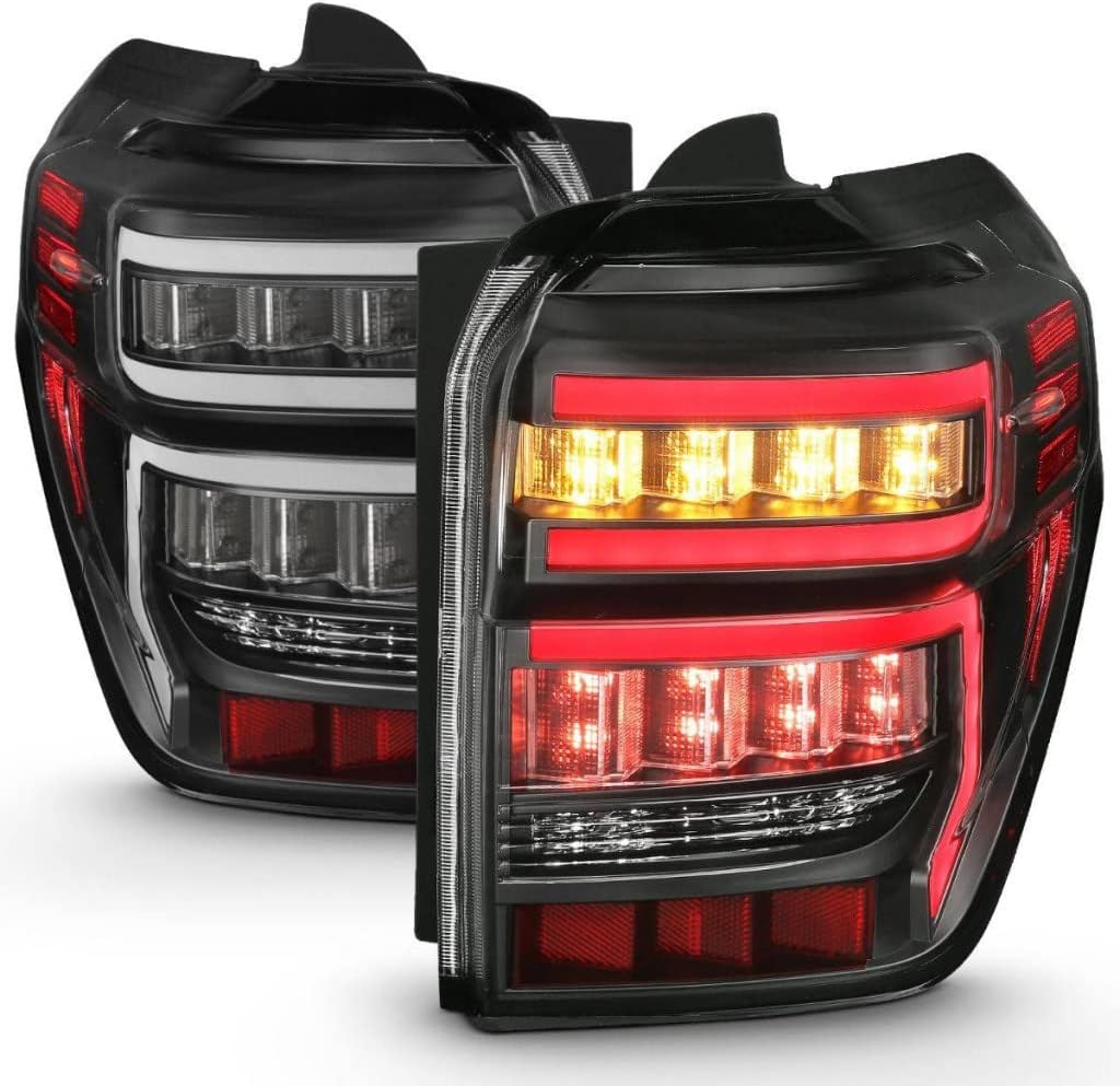ANZO For Toyota 4Runner 2014-2020 Tail Lights LED Black Housing Clear Lens Red | 311311