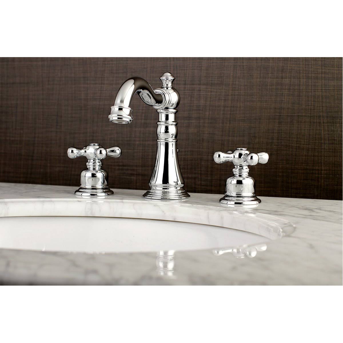 Kingston Brass FSC1970AX American Classic 8 in. Widespread Bathroom Faucet, Matte Black