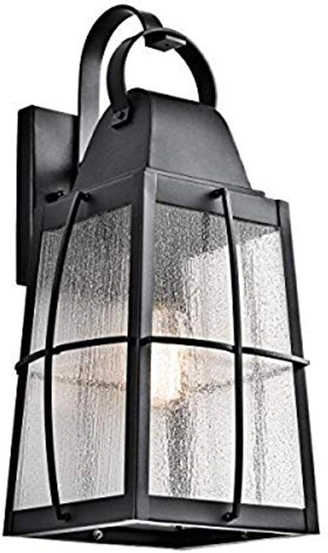 Kichler 49554BKT Tolerand Outdoor Wall 1-Light, Textured Black 10-Inch