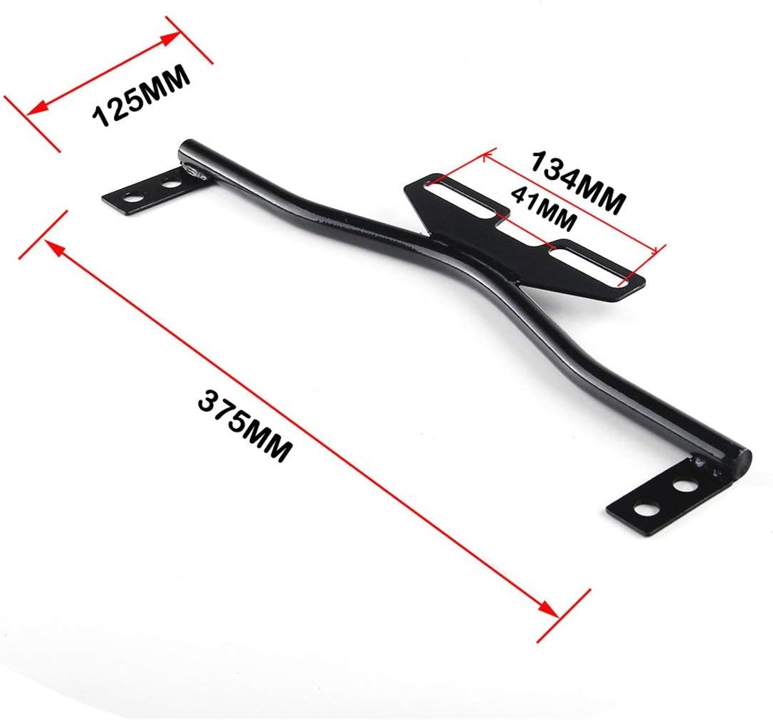 Motorcycle Light Bracket Bar Driving Spot Fog Passing Turn Signal Light Bracket bar For Dyna Super Glide Road Honda Suzuki Yamaha Kawasaki(Black)