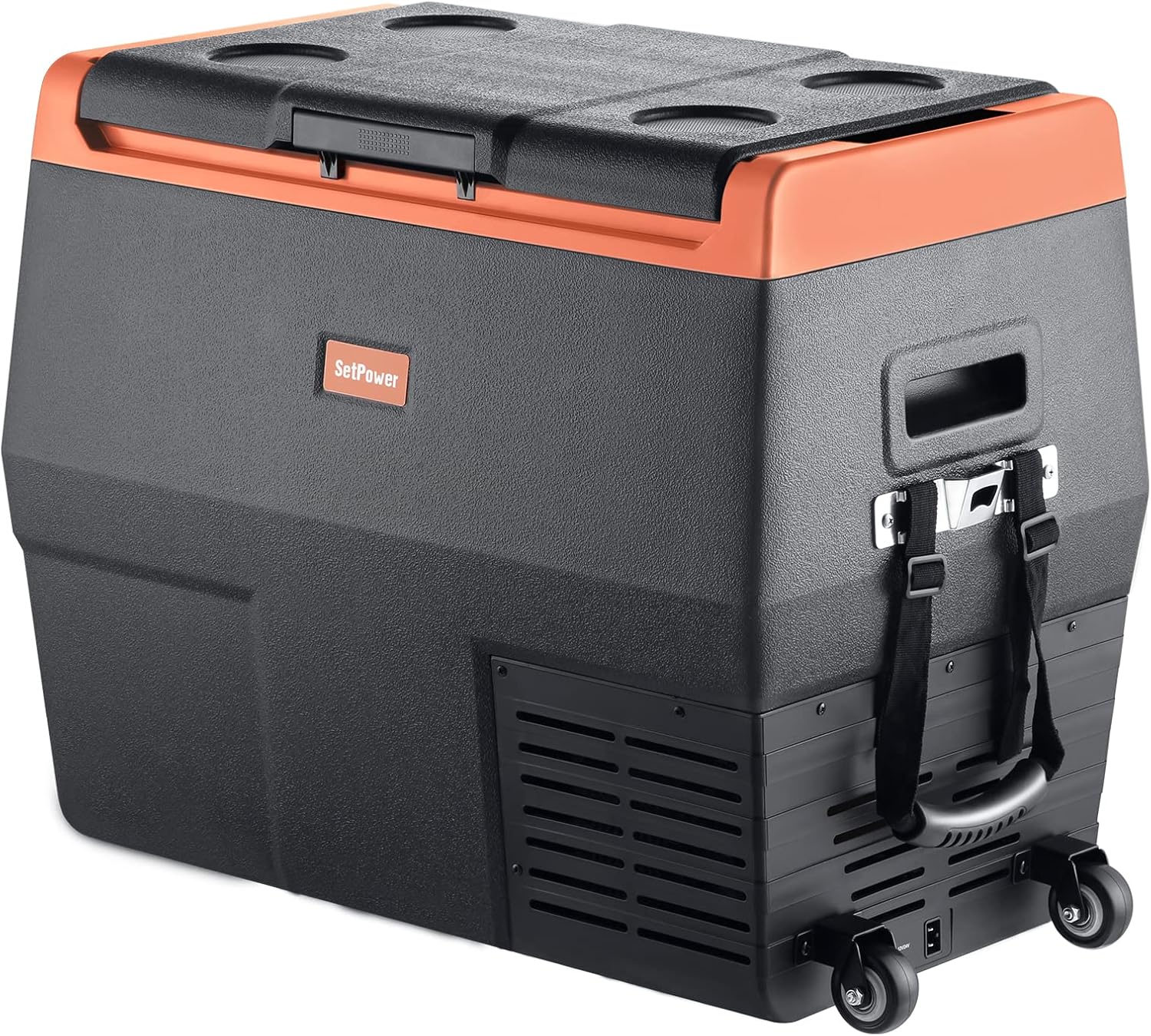 SetPower TC35 Portable Fridge Freezer, 12 Volt Refrigerator, Car Refrigerator, Electric Cooler with Wheels for Car and Home Use, -4℉-68℉, DC 12/24V, AC 110V, AC Adapter Included