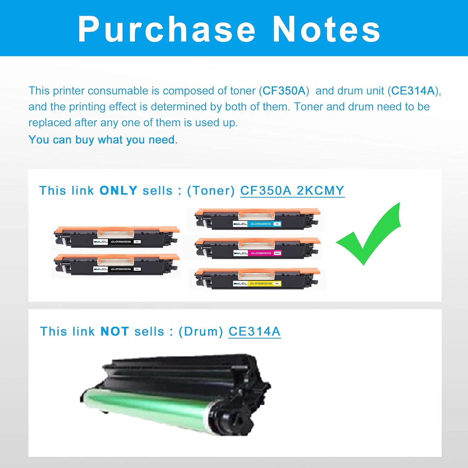 LCL Remanufactured Toner Cartridge Replacement for HP 130A CF350A CF351A CF352A CF353A MFP M176 M176FN M177 M177FW M176n (5-Pack 2Black, Cyan, Magenta, Yellow) Pack of 2