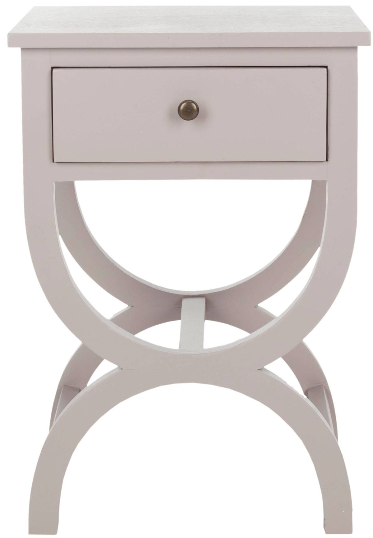 Safavieh Maxine Accent Table with Storage Drawer, Quartz Grey