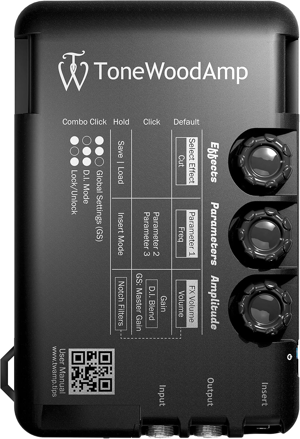 No Amp Required! ToneWoodAmp SOLO Multi-Effect Processor for Acoustic-Electric Guitars (Right Handed)