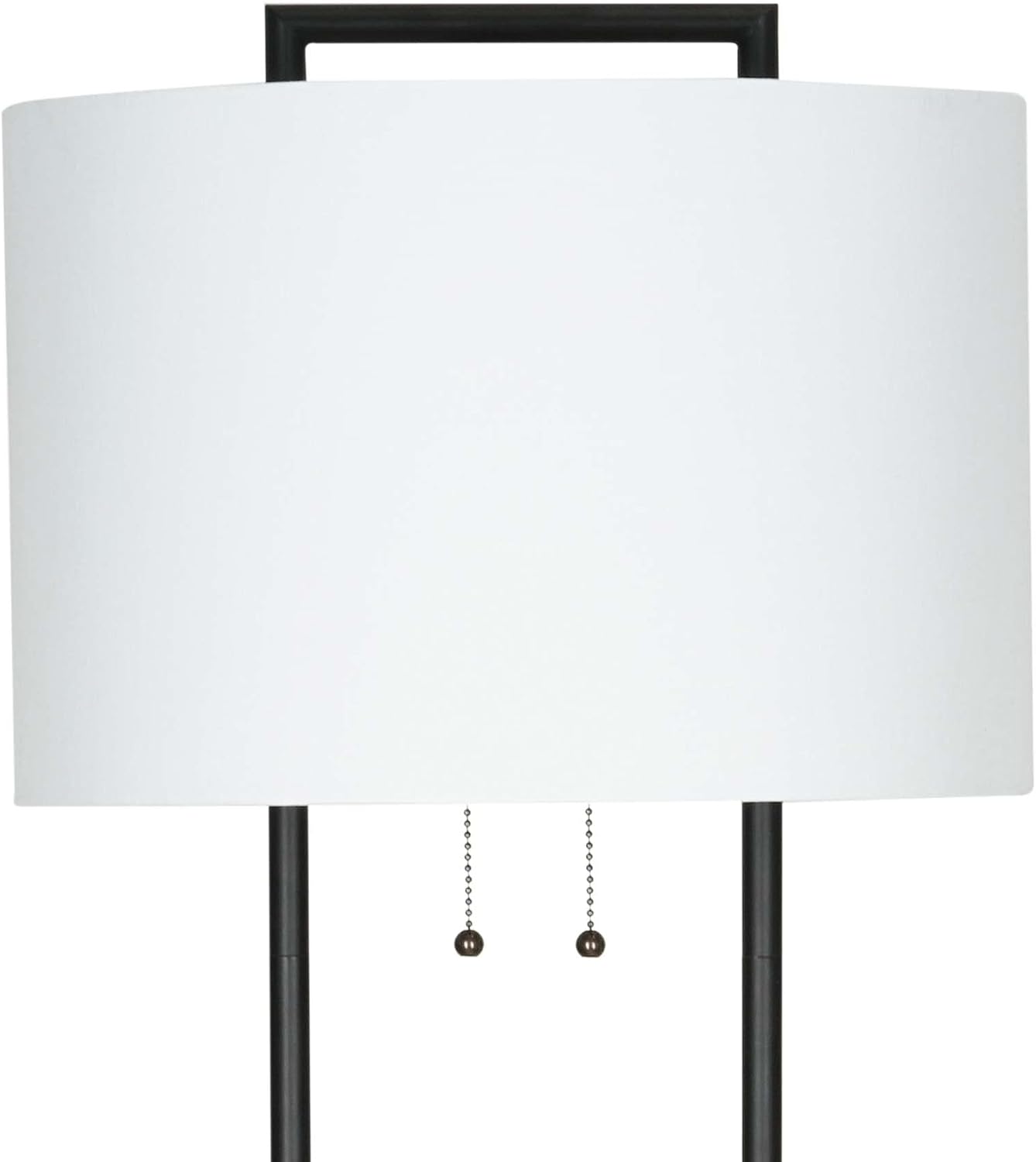 Catalina 22782-001 Transitional 2-Light Dual Pole Floor Lamp with Pull Chains, 58