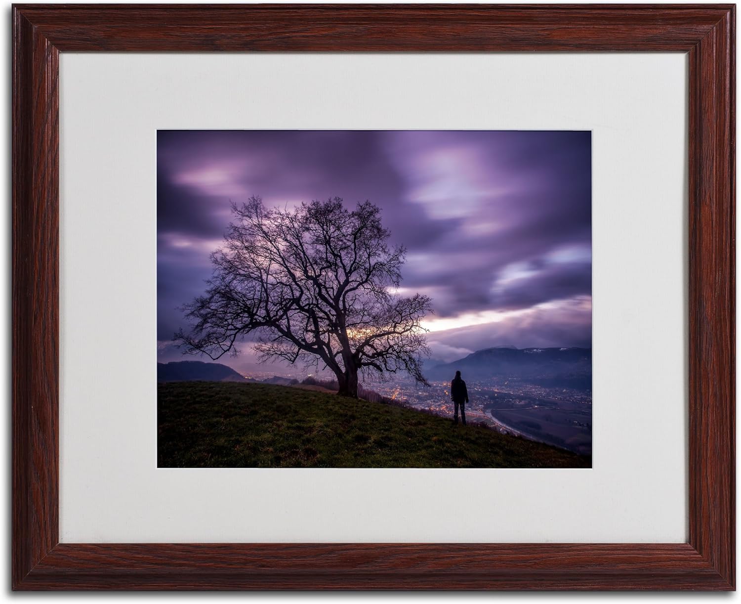 The Tree of Love Grenoble Artwork by Mathieu Rivrin, 16 by 20-Inch, Wood Frame Pack of 2