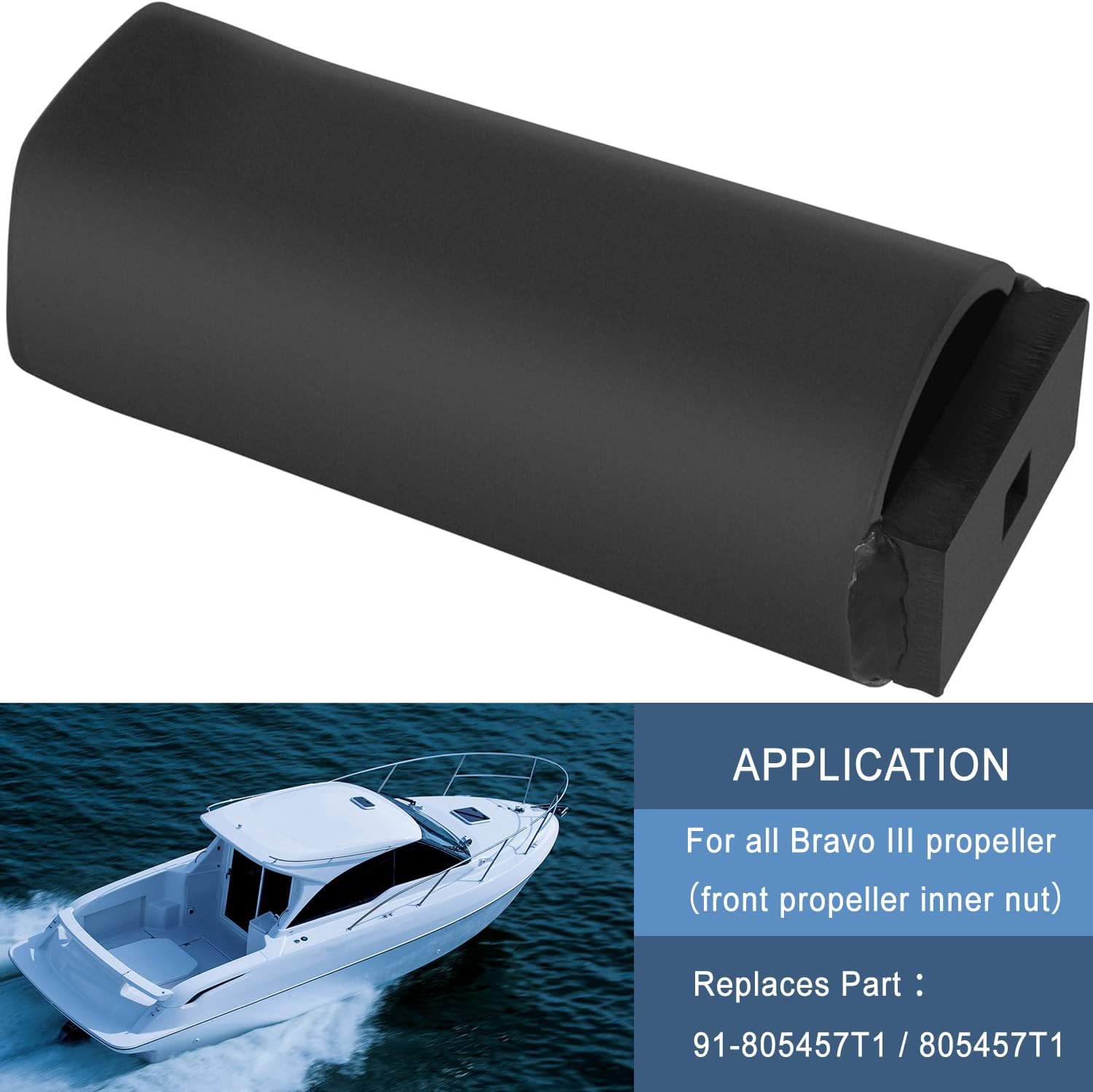 Bearing Carrier Retainer Nuts Installs & Removes Tool 91-8053741 & Propeller Prop Nut Socket Wrench Tool 91-805457T1 & Blackhawk Drive Bearing Carrier Tool 91-805374 for Mercruiser Bravo III Three 3