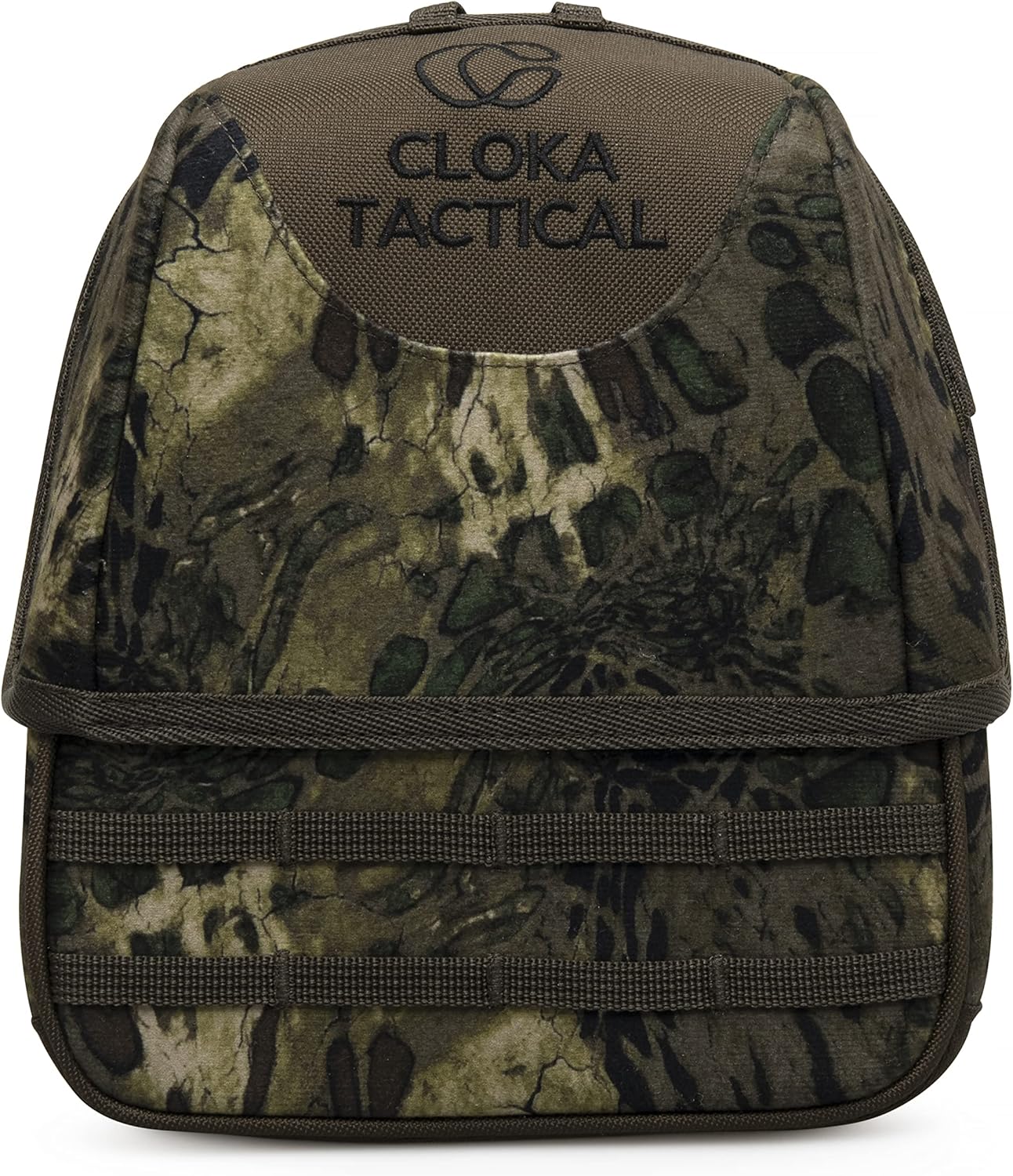 Cloka Binocular Bino Case Harness with Rangefinder Pouch Chest Pack Strap Waterproof Breathable Woodlands Camo for Hunting Bird Watching Outdoors Travel
