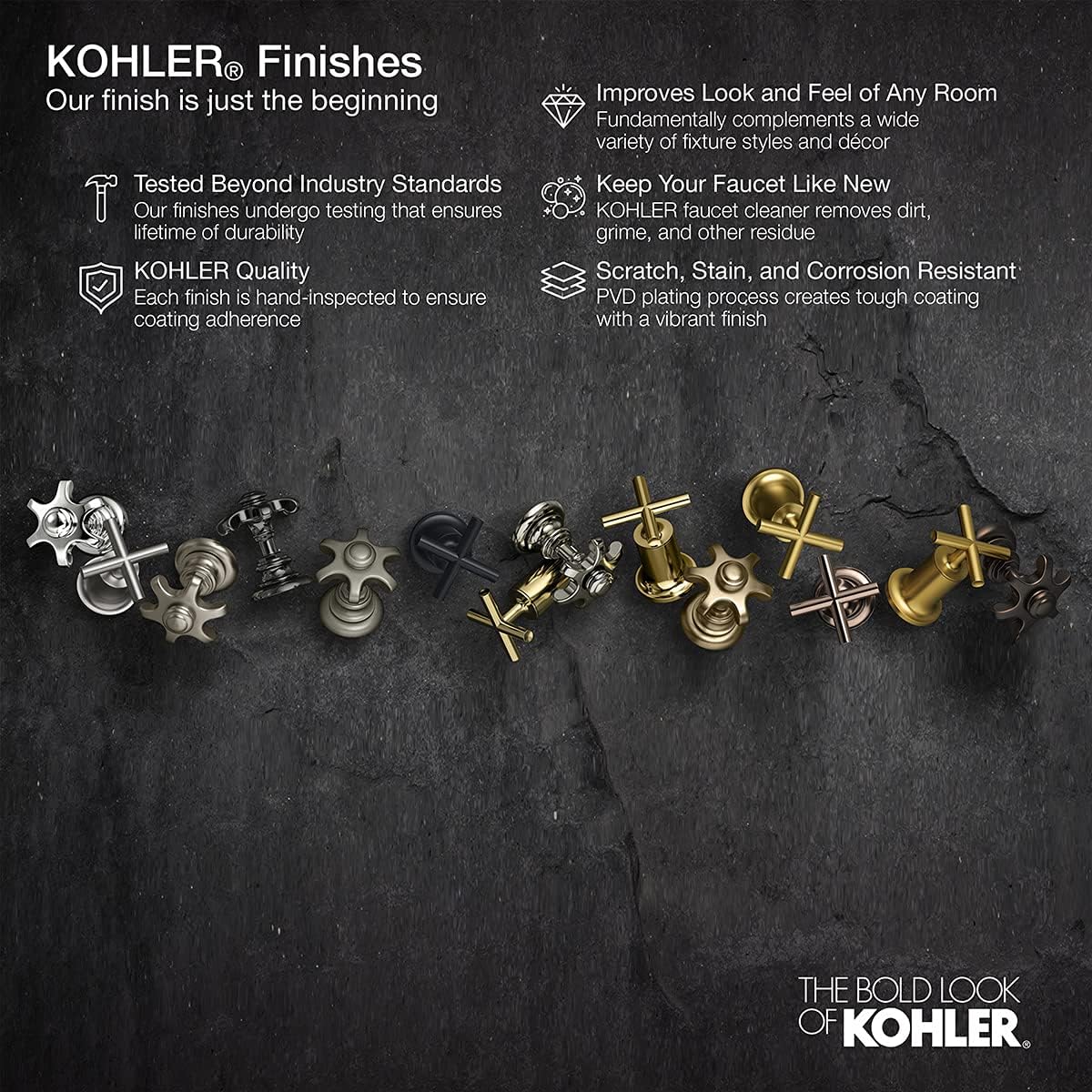 Kohler K-7271 Slotted Overflow Brass Bath Drain from the Clearflo Collection, Matte Black