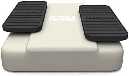 Happylegs - Leg Exerciser While Sitting with Remote Control for Seniors and People of All Ages for Rehabilitation. The Seated Walking Machine Stimulates Blood Circulation Return. (White)
