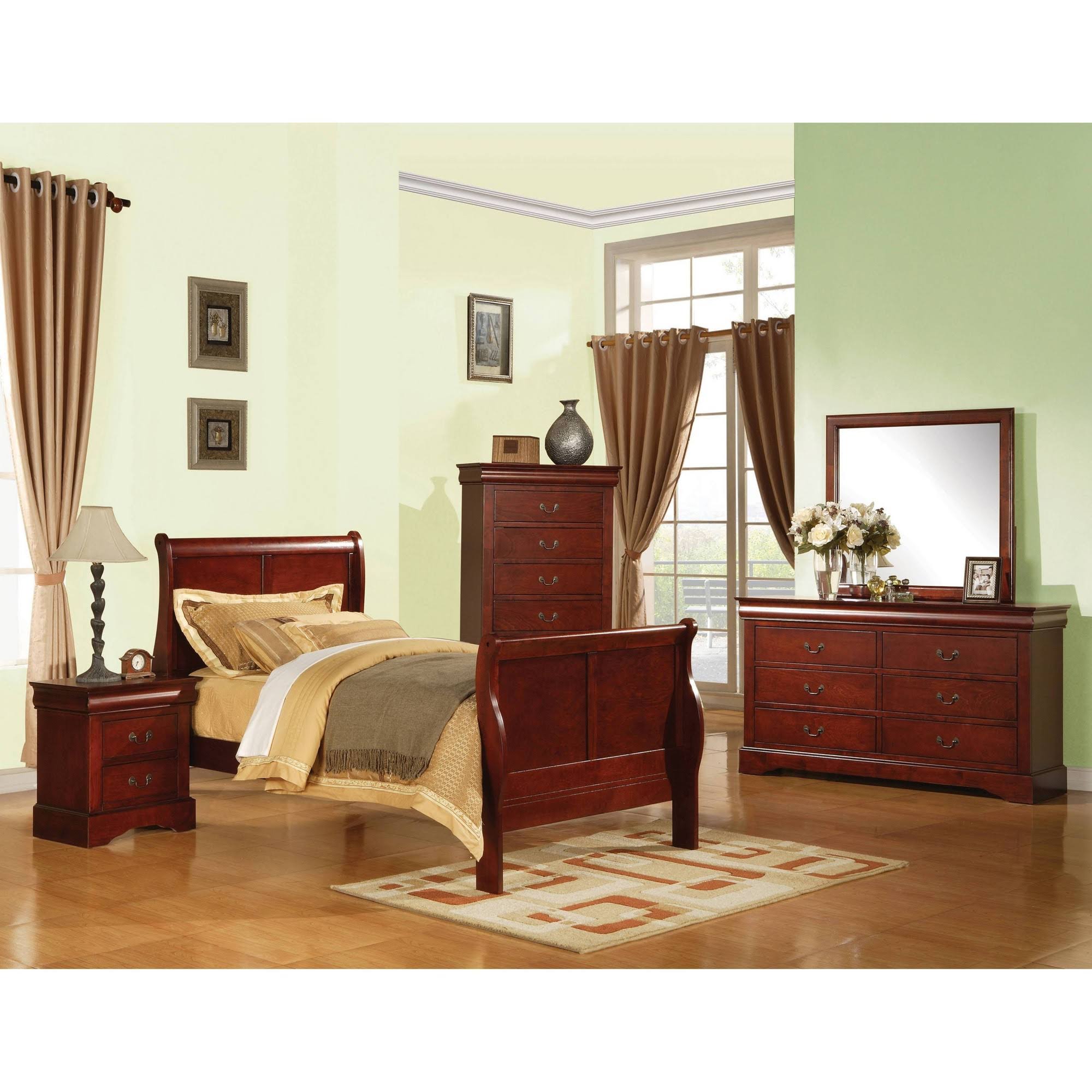 Full Louis Philippe III Bed Cherry - Acme Furniture