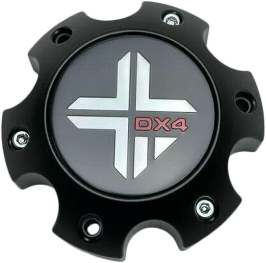 DX4 Matte Black Wheel Center Cap 6 Lug 73062090F-5